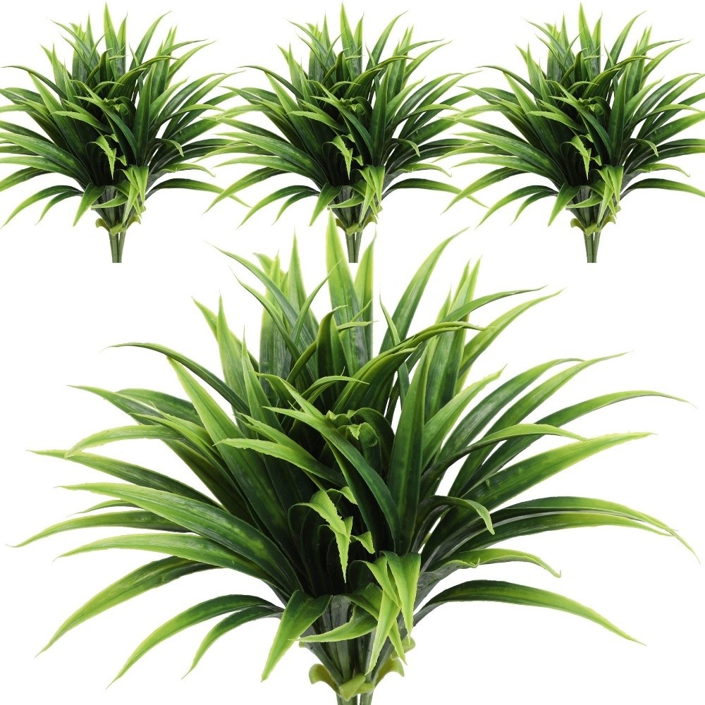 Spider Plant Hanging - Landscaping 42cm Artificial Orchid Leaves Simulation