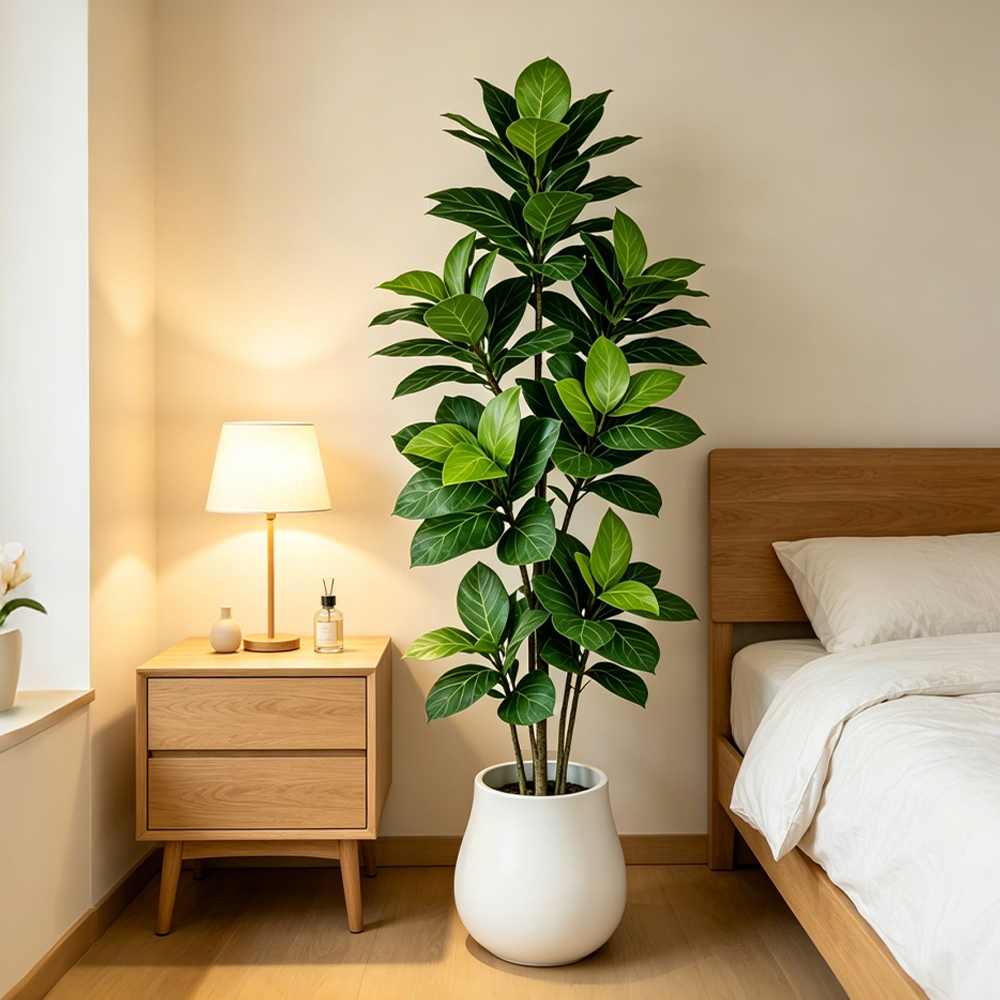 Ficus Lyrata Tree - 70-130cm Large Artificial Banyan Tree Fake
