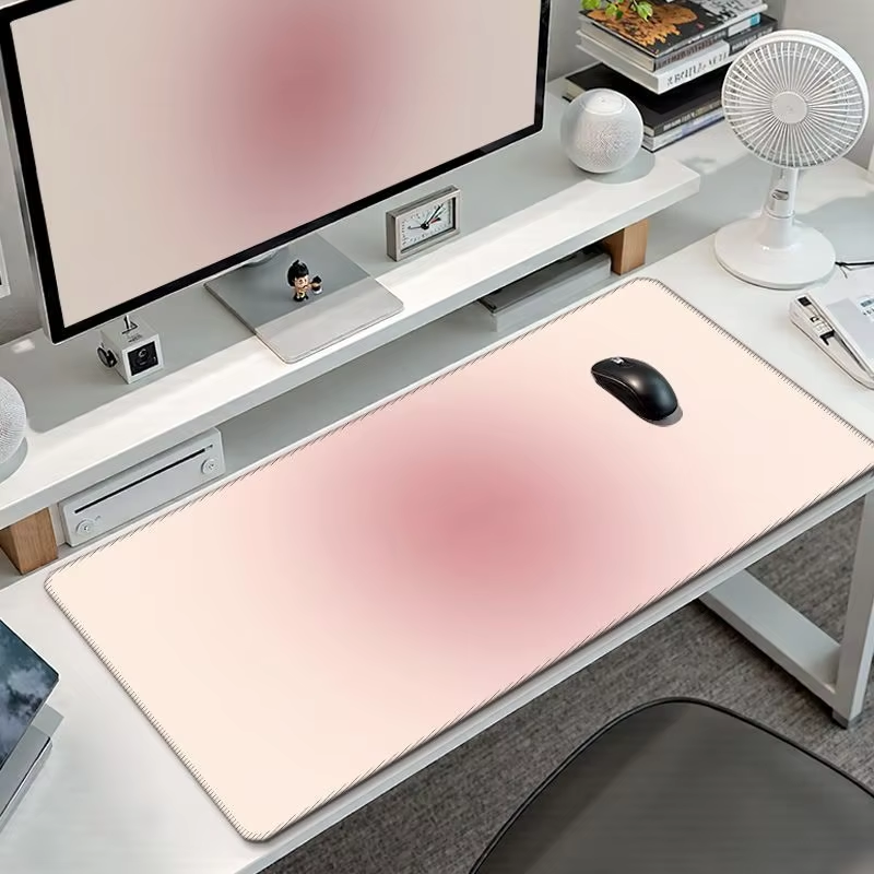Tradescantia Purple - Leather Desk Pad Protector Gradient Pink