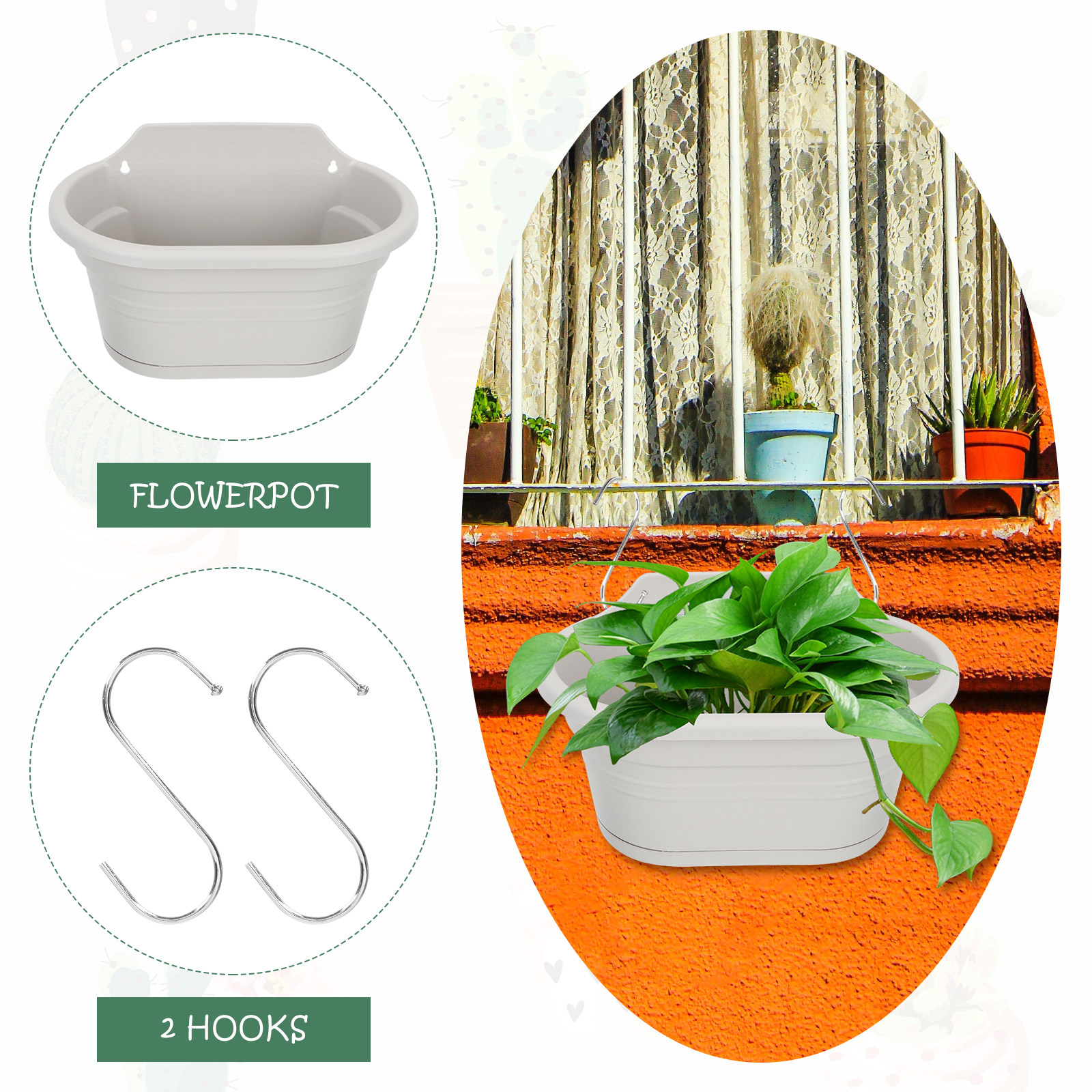 1Set Wall Hanging Flower Pot S - огляд і ціна Spider Plant Hanging