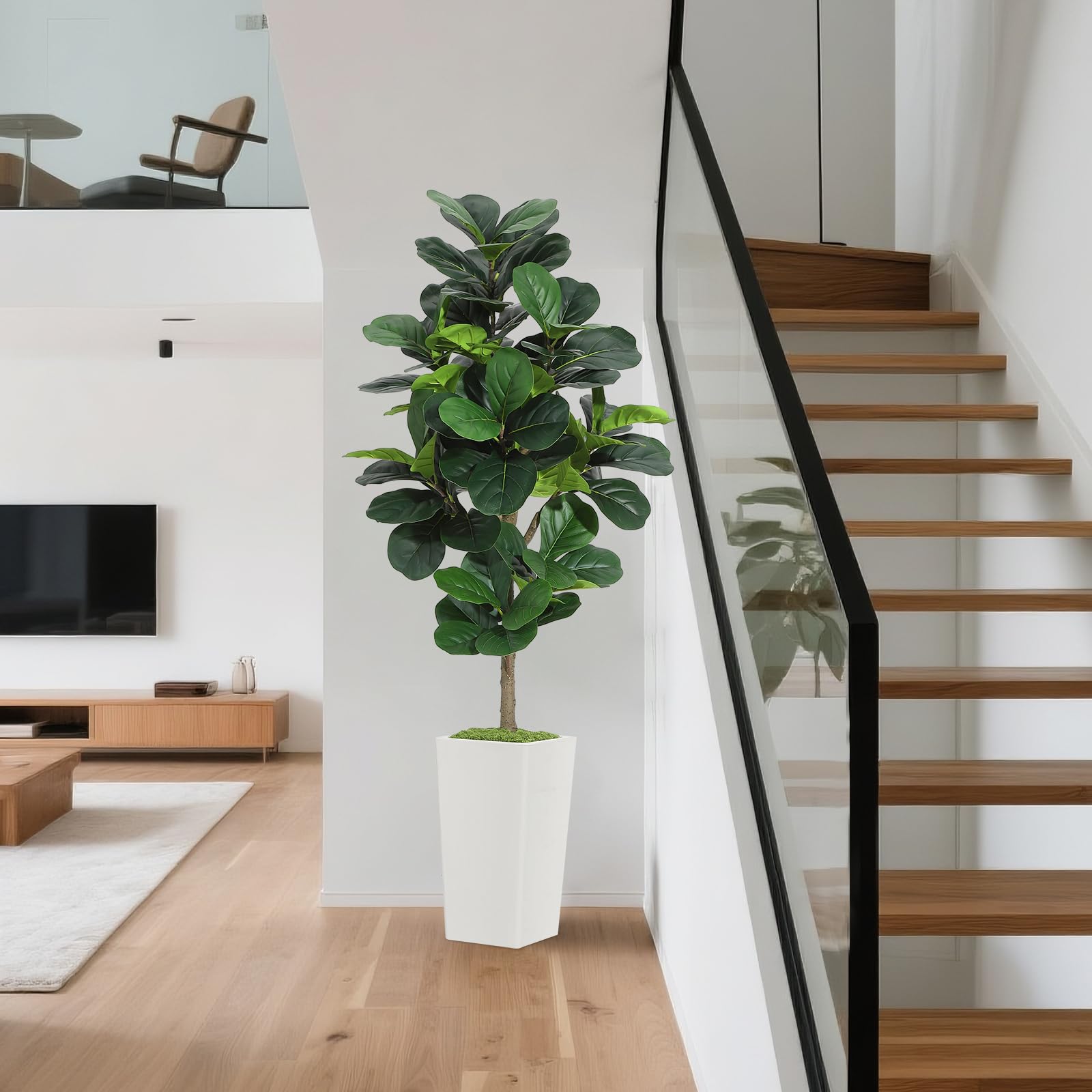 Artificial Fiddle Leaf Fig Tre - огляд і ціна Ficus Lyrata Tree
