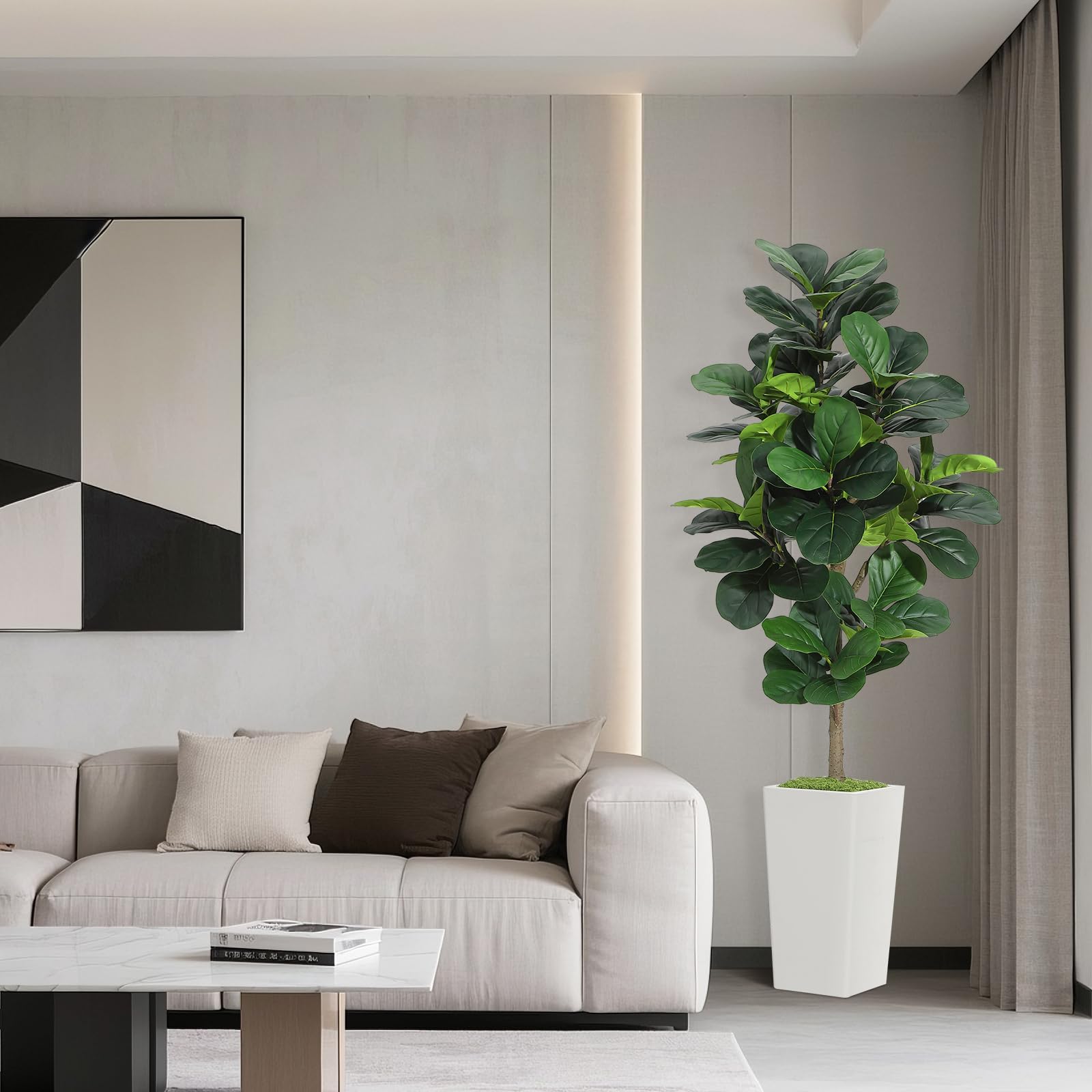 Artificial Fiddle Leaf Fig Tre - огляд і ціна Ficus Lyrata Tree