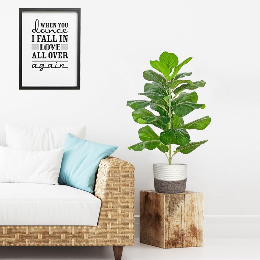Artificial Fiddle Leaf Fig Tre - огляд і ціна Ficus Lyrata Tree