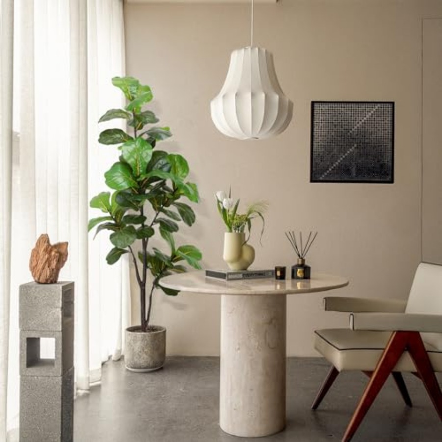 Artificial Fiddle Leaf Fig Tre - огляд і ціна Ficus Lyrata Tree