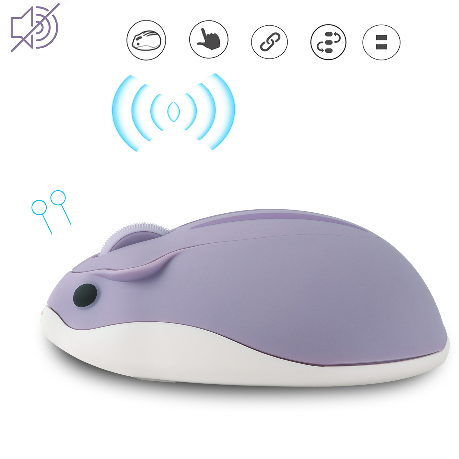2.4G Wireless Mouse Purple Ham - огляд і ціна Tradescantia Purple