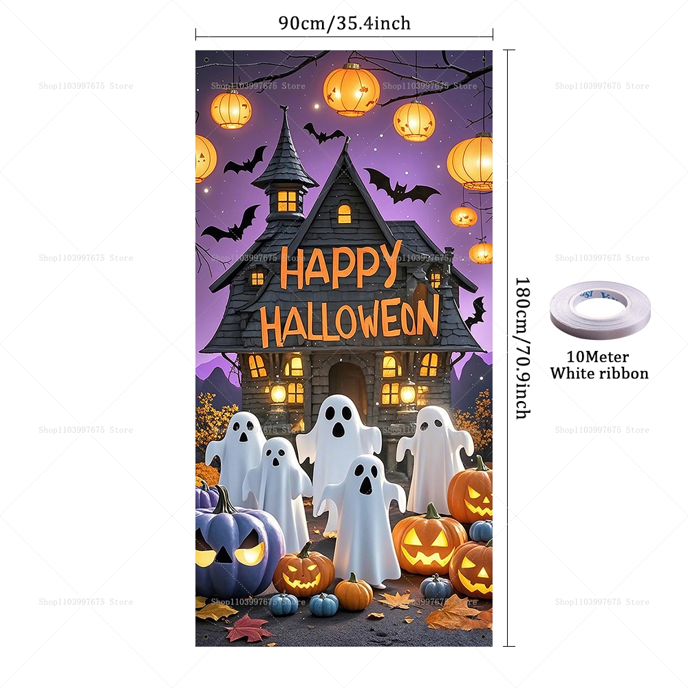 Happy Halloween Door Banner Ev - огляд і ціна Spider Plant Hanging