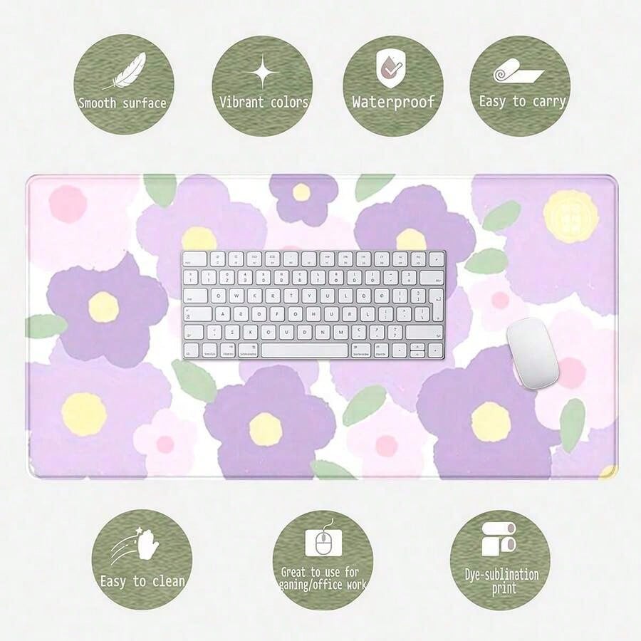 Purple Flower Mouse Pad - Larg - огляд і ціна Tradescantia Purple