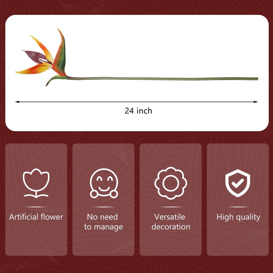 12 Pcs Bird of Paradise Artifi - огляд і ціна Bird Paradise Strelitzia