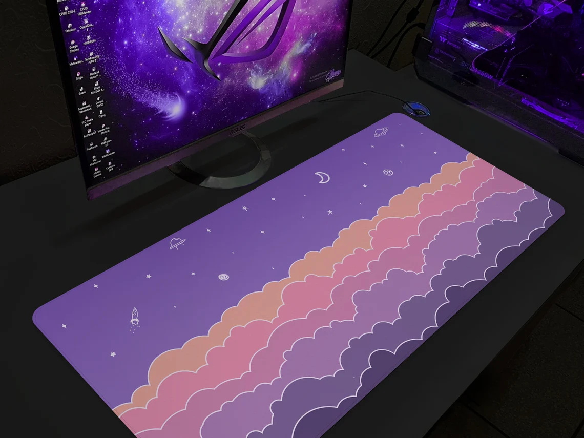 Kawaii Deskmat purple Cute Mou - огляд і ціна Tradescantia Purple