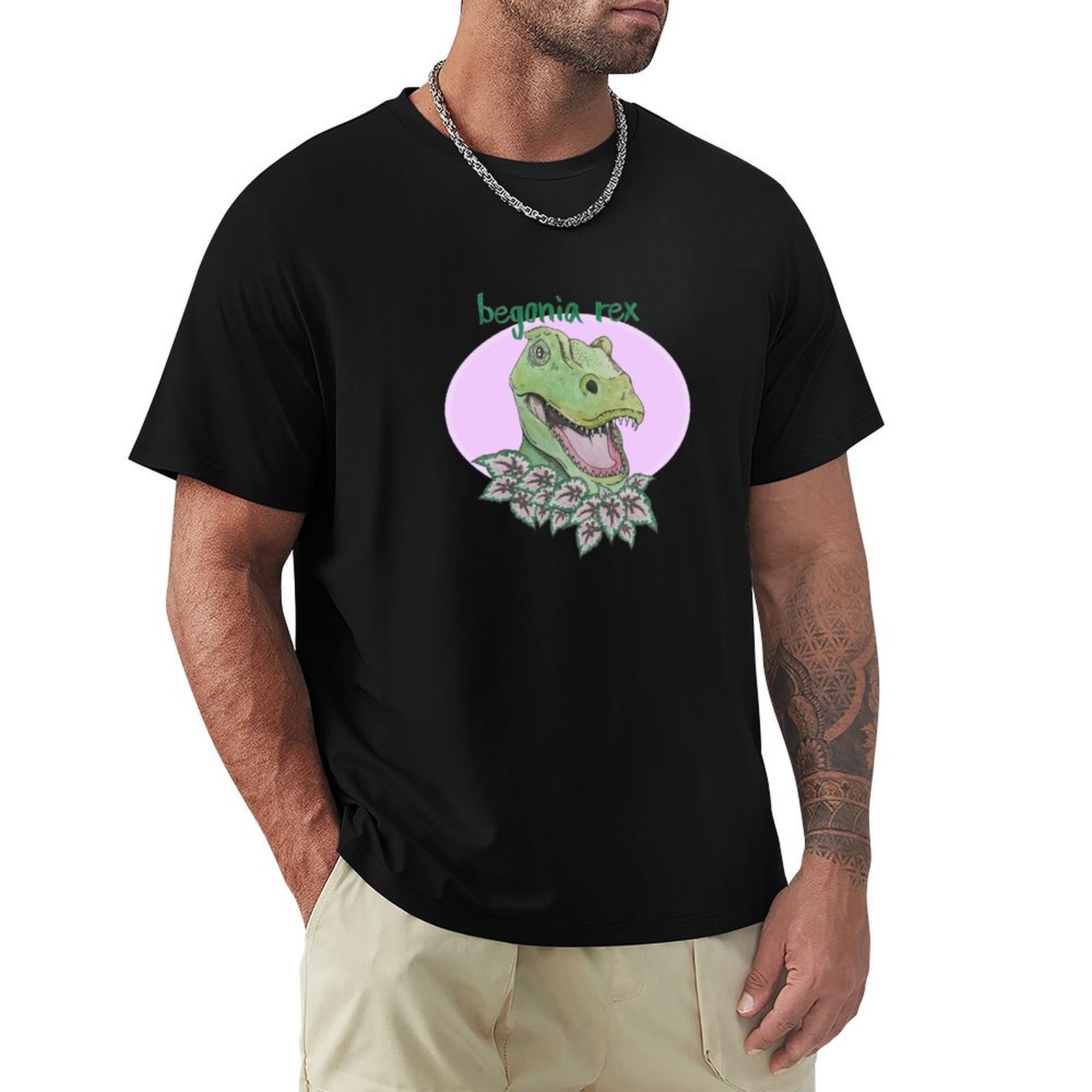 T rex begonia (pink) T-Shirt S - огляд і ціна Begonia Rex