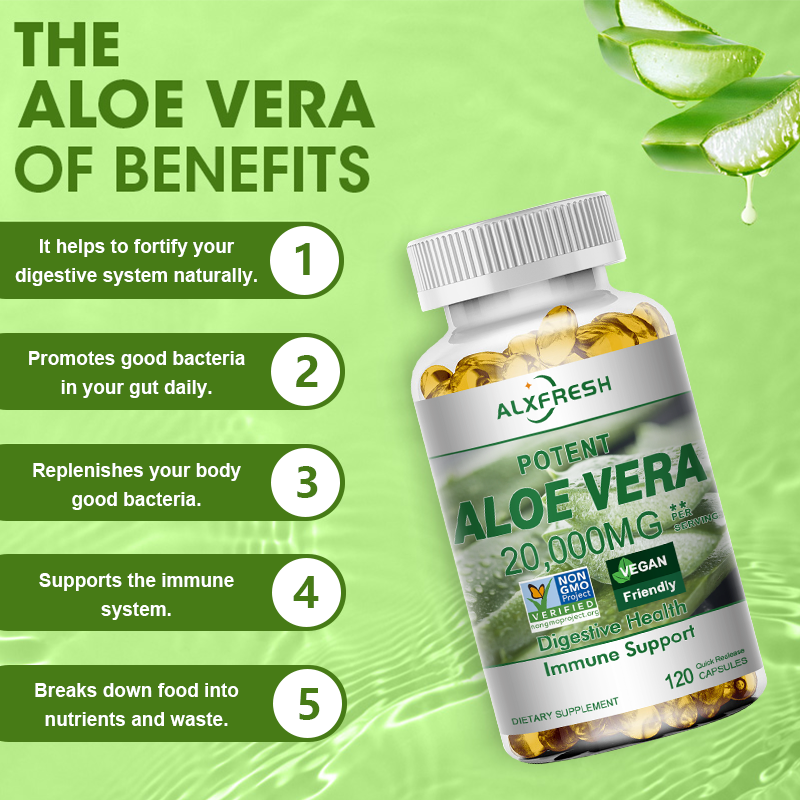 Aloe Vera Capsules Improve Dig - огляд і ціна Aloe Vera Pot