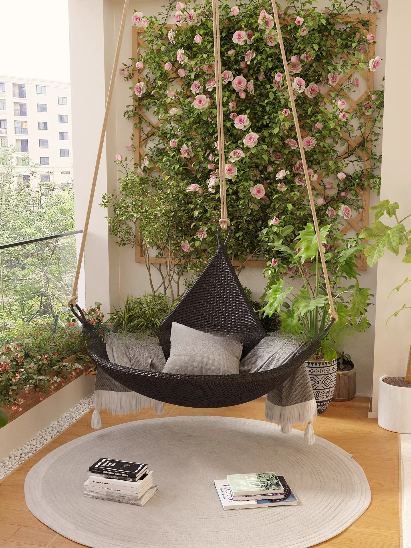 hanging chair cradle hanging b - огляд і ціна Spider Plant Hanging